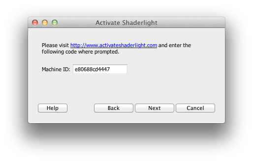 Copy the Machine ID number